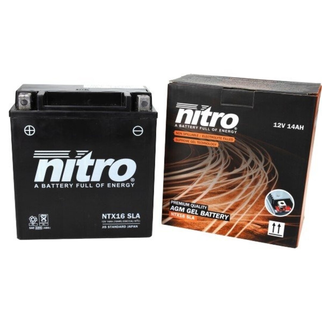 accu ntx16/ytx16 sla/gel mp3 16amp nitro