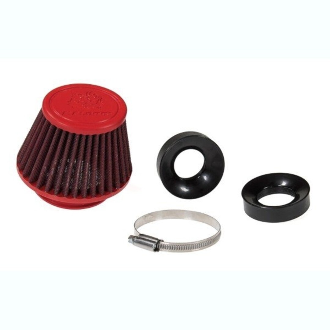 Malossi powerfilter e18 kort 60mm rood/zwart malossi 0417254
