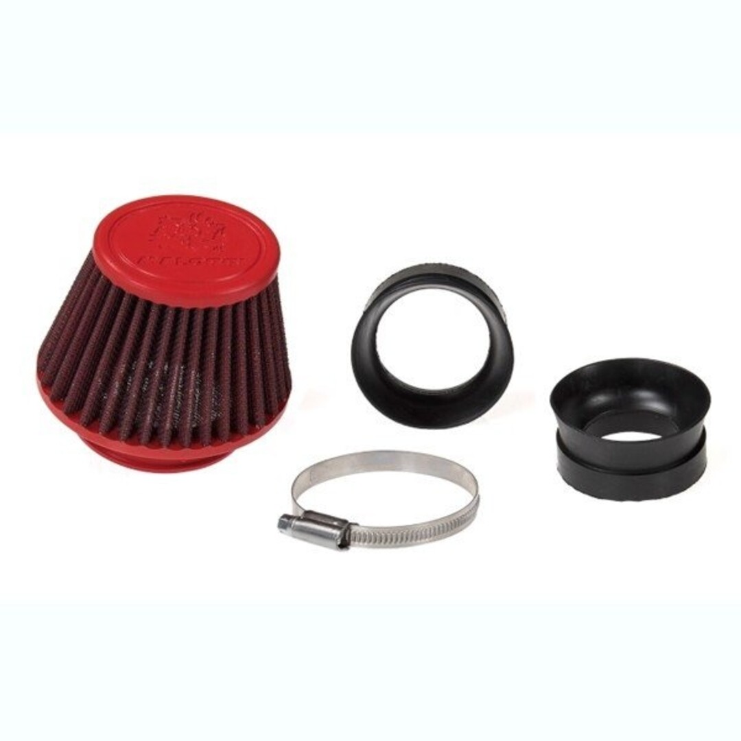 Malossi powerfilter e18 kort 42/50/58.5mm rood/zwart malossi 0417232