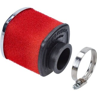 Malossi powerfilter e14 recht 35mm chroom/rood malossi mhr 0411451