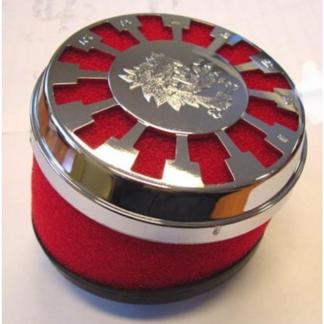 Malossi powerfilter e13 schuin 32-38mm chroom/rood malossi mhr 0411730