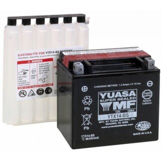 Bmw accu ytx14-bs onderhoudsvrij o.a. bmw gs mp3 yuasa