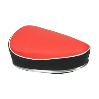 Puch zadel oldtimer (made in EU) o.a. condor puch rood/zwart