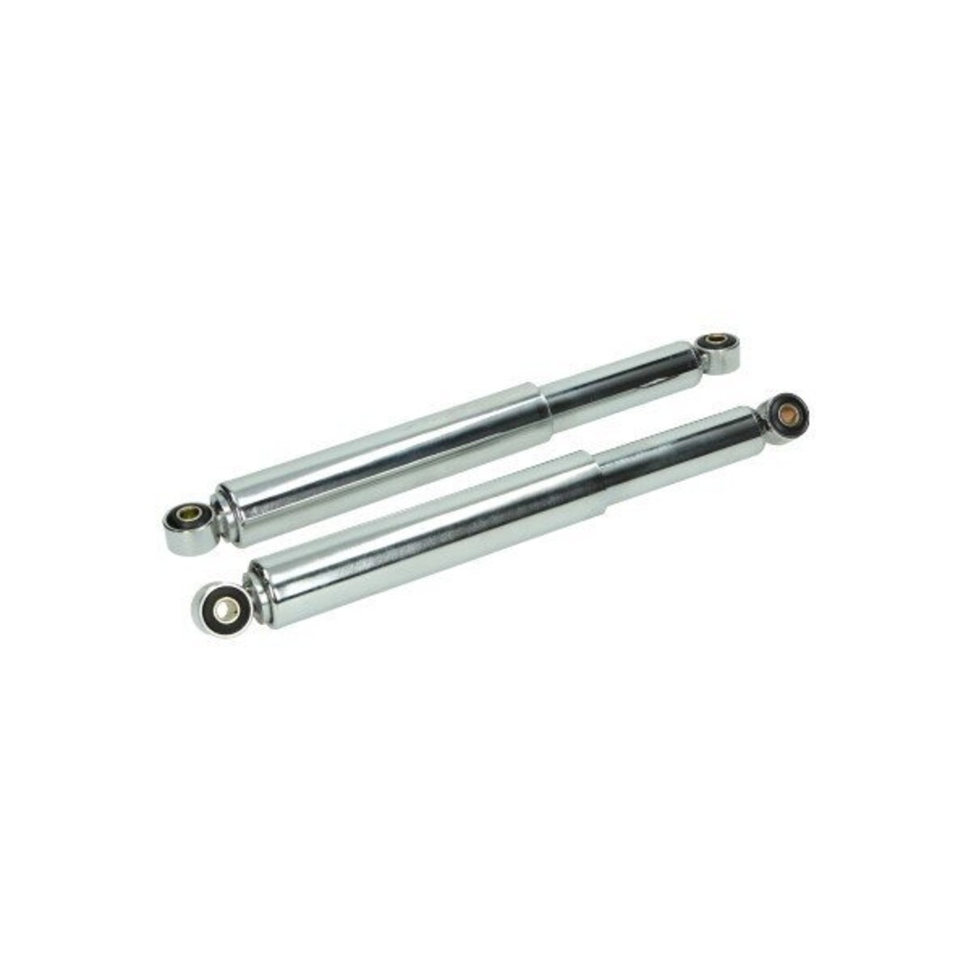 schokbrekerset dicht bromfiets 370mm chroom