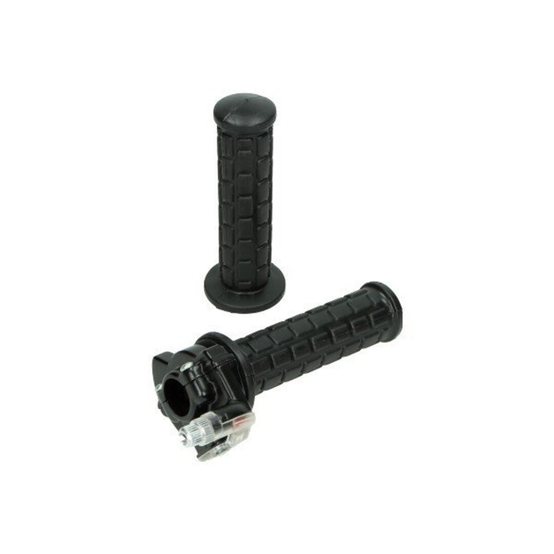 gashandel speed haaks (made in EU) bromfiets/scooter zwart/transparant lusito