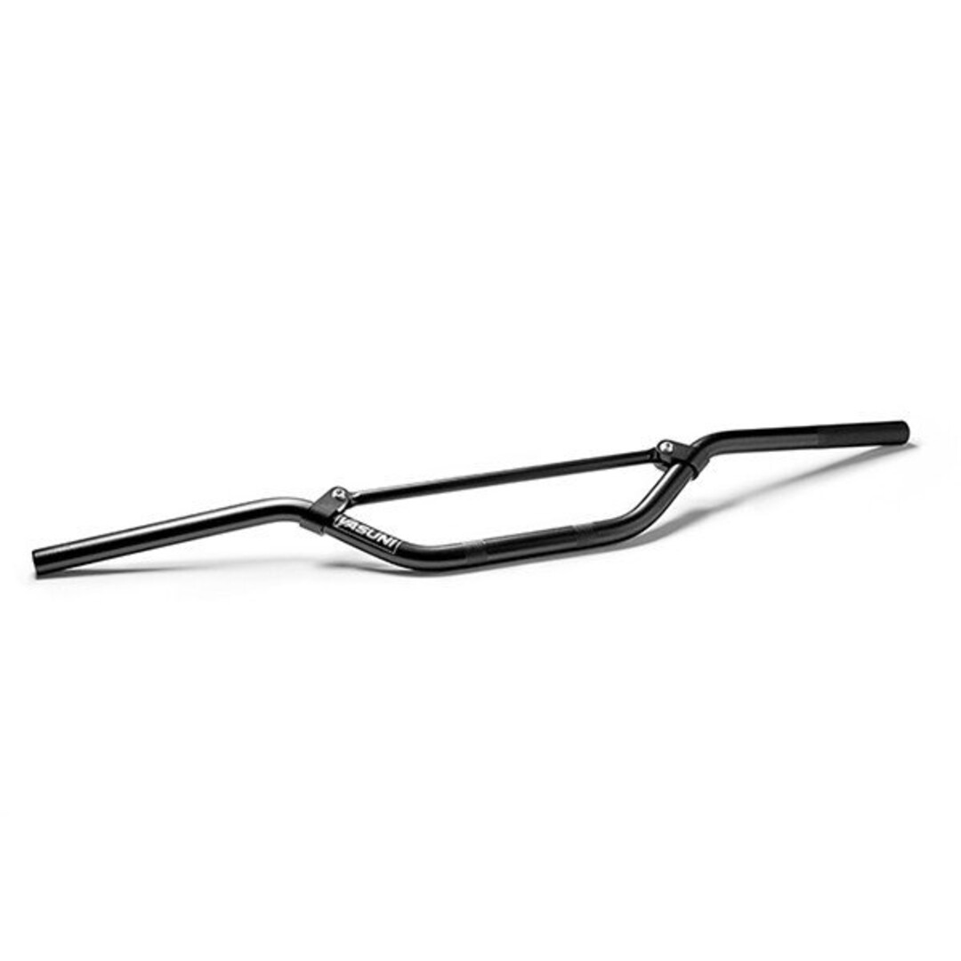 stuur + spijl aluminium supermotard pro race super 22mm zwart yasuni