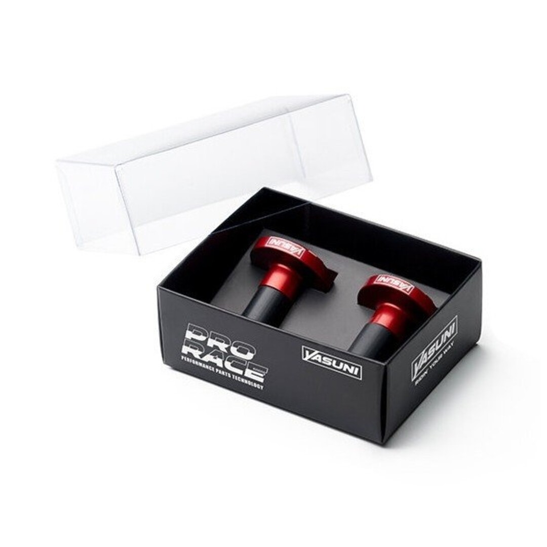 stuurbalansgewicht set aluminium cnc pro race 22.2mm rood yasuni