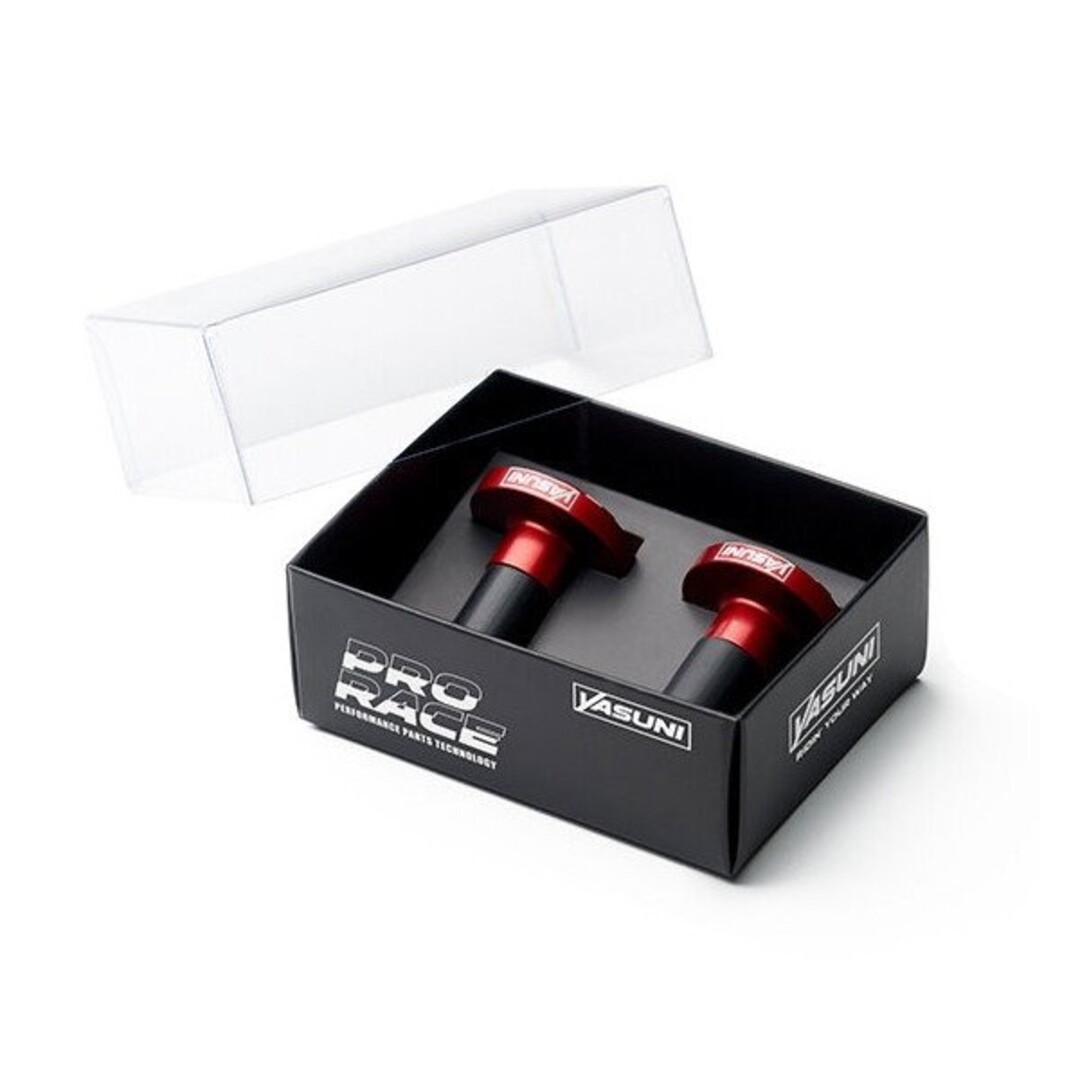 stuurbalansgewicht set aluminium cnc pro race 28.6mm rood yasuni