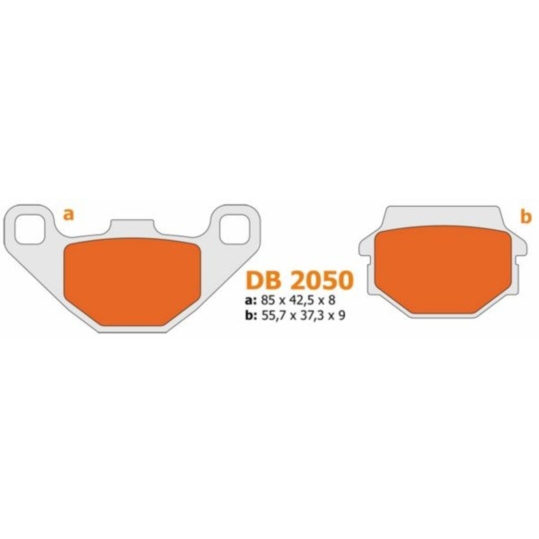 remblokset adly/quad achter delta db2050 m-1