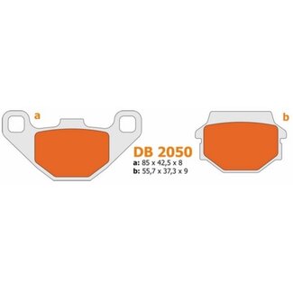 remblokset adly/quad achter delta db2050 m-1