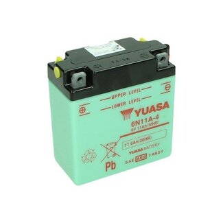 accu 6n11a-4 6v o.a. zundapp yuasa