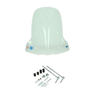 windscherm + bev. set universeel hoog (made in EU) scootmobiel helder Regia