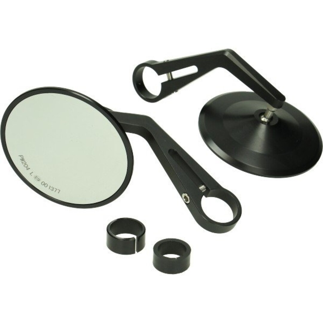 Piaggio spiegel stuurbevestiging A-kwaliteit bar end rond gts all/sprin/univ/zip4t mat zwart per stuk