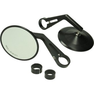 Piaggio spiegel stuurbevestiging A-kwaliteit bar end rond gts all/sprin/univ/zip4t mat zwart per stuk