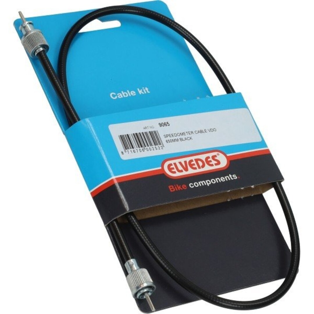 kabel km teller vdo/vdo 65cm zwart elvedes 9065