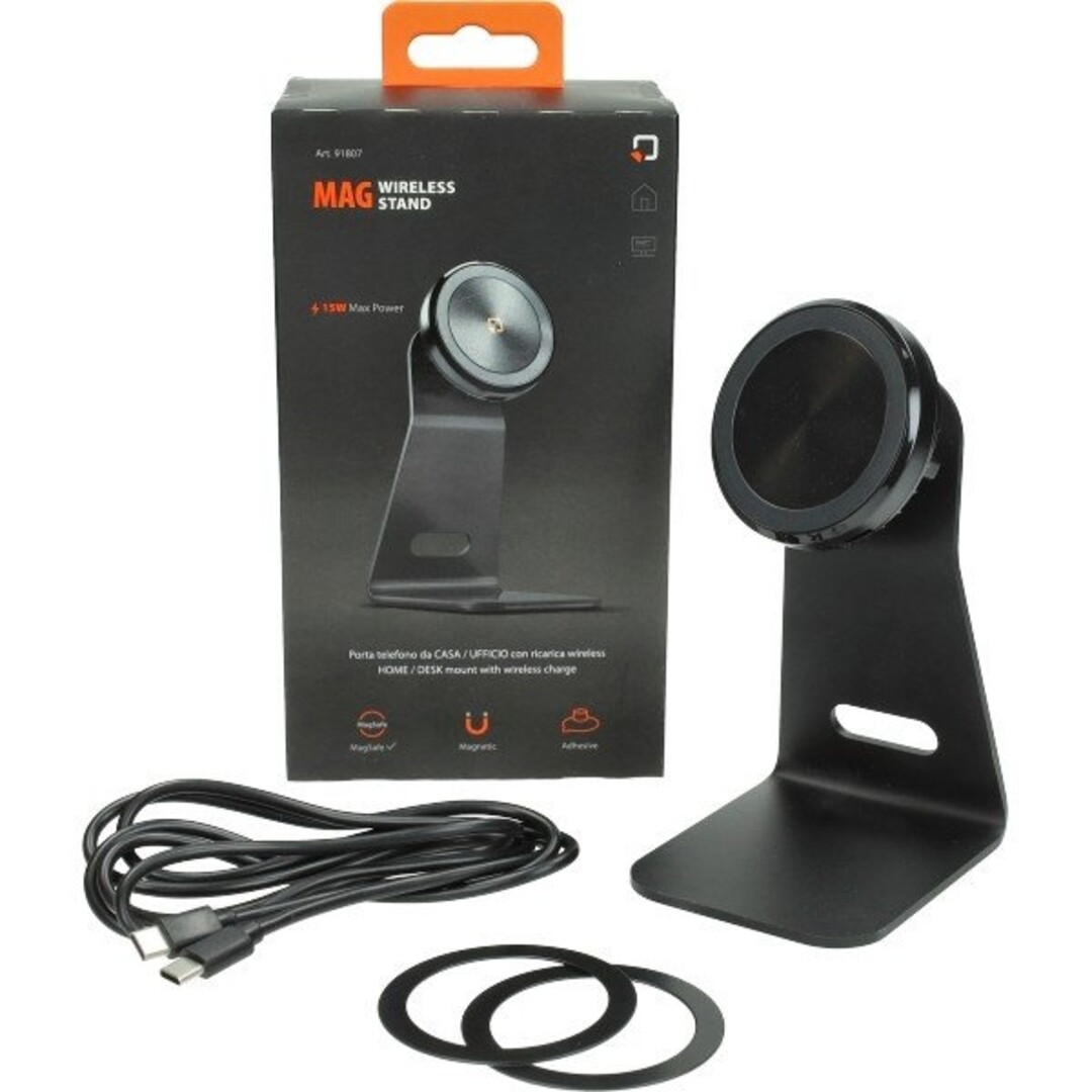 Universeel houder telefoon oplader Mag Wireless Stand voor op bijv. bureau optiline 91807