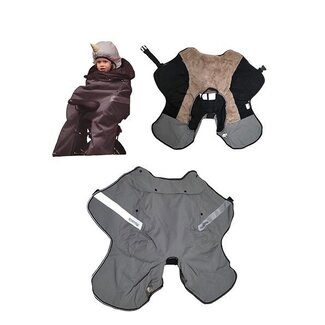 beenkleed thermoscud voor kinderzitje grijs Taac b015