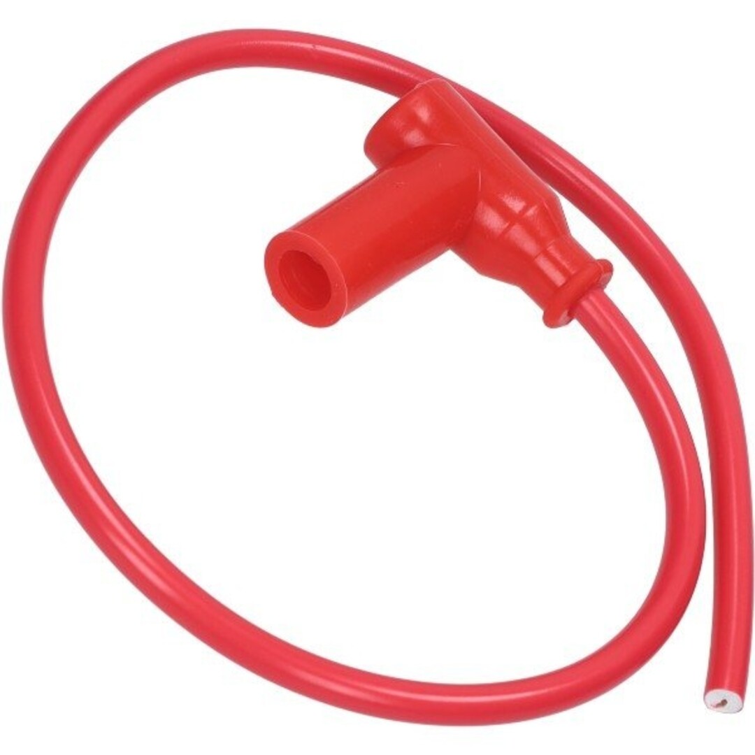 bougiekap + kabel silicone (B) univ rood