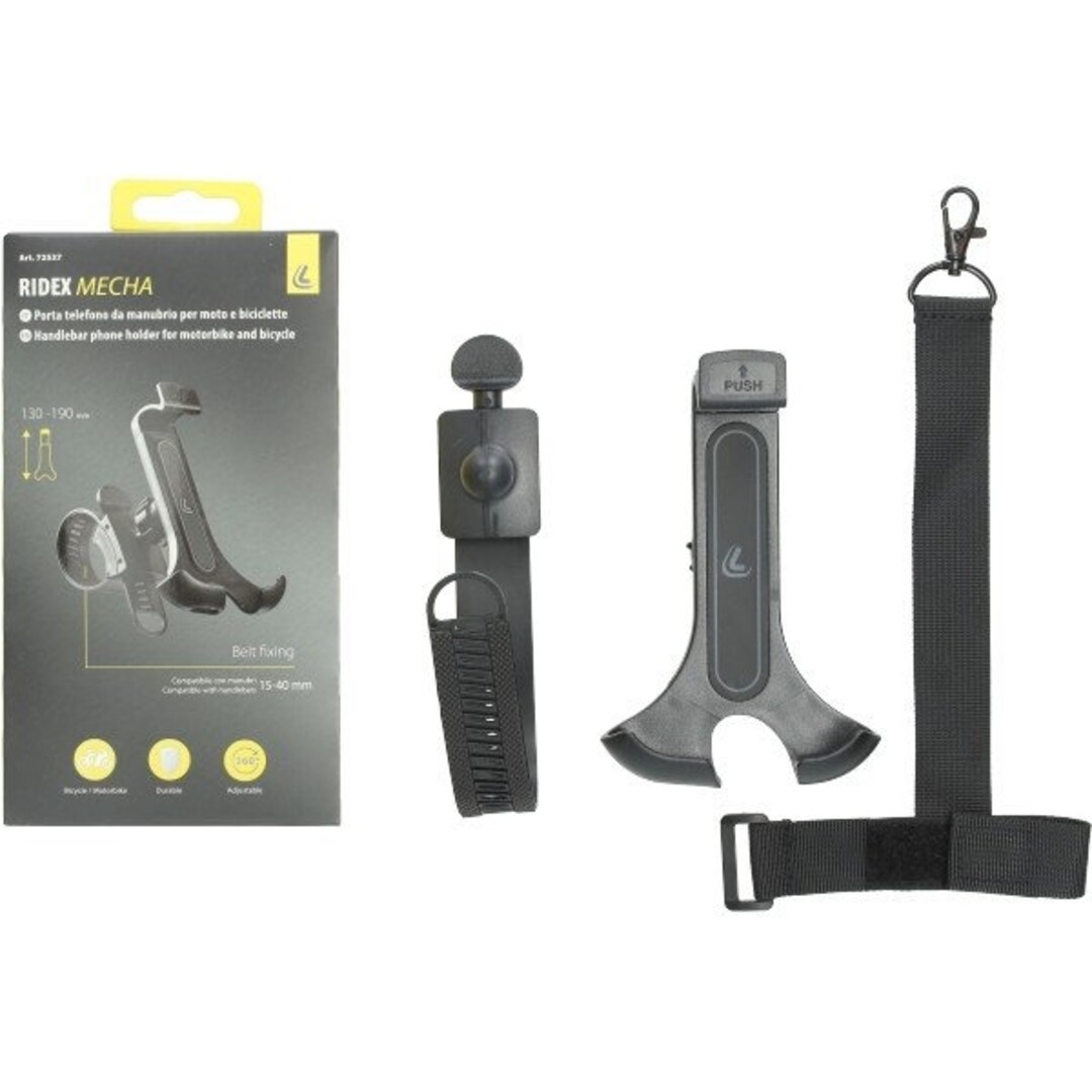 Universeel houder telefoon windscherm/spiegel bevestiging smart flow optiline 72537