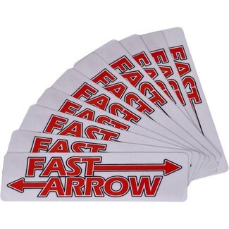 Fast-Arrow sticker Fast Arrow (100x30mm) 10 stuks