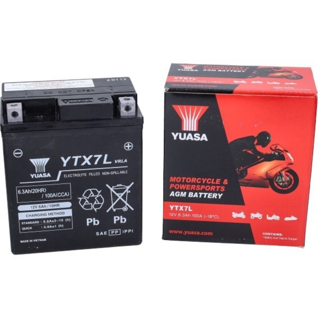 Piaggio accu ytx7l-bs sla/gel euro-4/5 libIGET/sprin/zip 4t yuasa