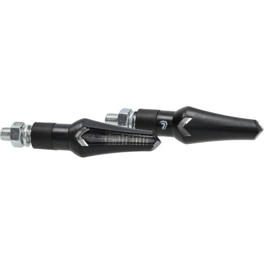 knipperlicht led e-keur zephyr zwart lampa