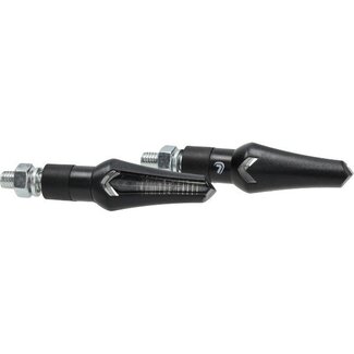 knipperlicht led e-keur zephyr zwart lampa