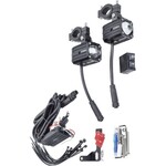 Draadloze LED verlichtingsset 12V 50W – inclusief afstandsbediening en montagekit – geschikt voor scooter, bromfiets en motorfiets – set van 2 lampen