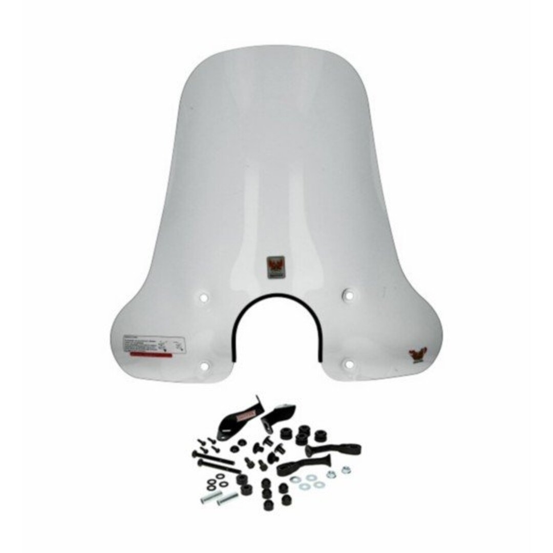 windscherm + bev. set hoog ronde koplamp chi lx/nap/riva1/toscana/vx50 smoke isotta