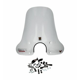 windscherm + bev. set hoog ronde koplamp chi lx/nap/riva1/toscana/vx50 smoke isotta