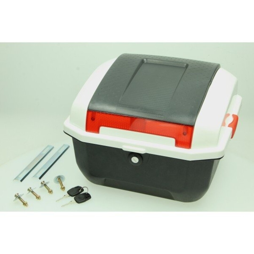 AGM Goccia Topkoffer AGM origineel zwart/wit – passend voor AGM Goccia elektrische scooter