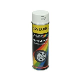 spuitlak velgenspray 500mL spuitbus wit motip 04003