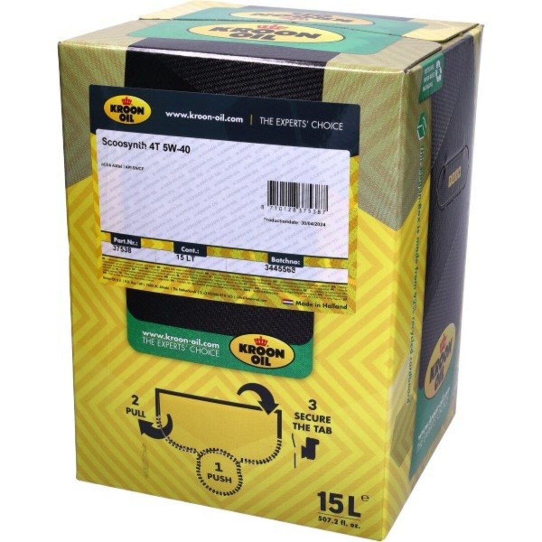 smeermiddel olie 5W40 scooter (piaggio) 4-takt 15L kroon