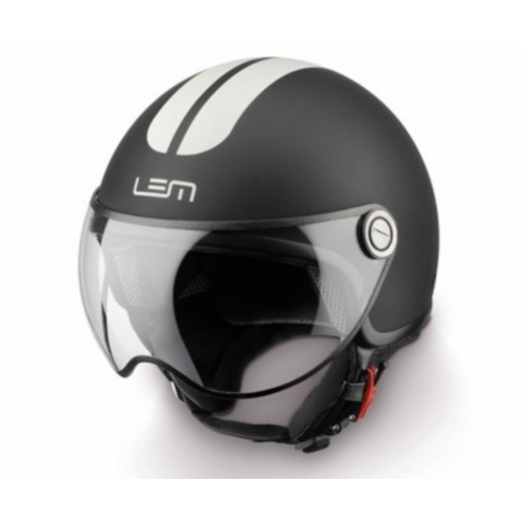helm demi-jet coolmax roger XS 53/54 zwart mat/wit lem