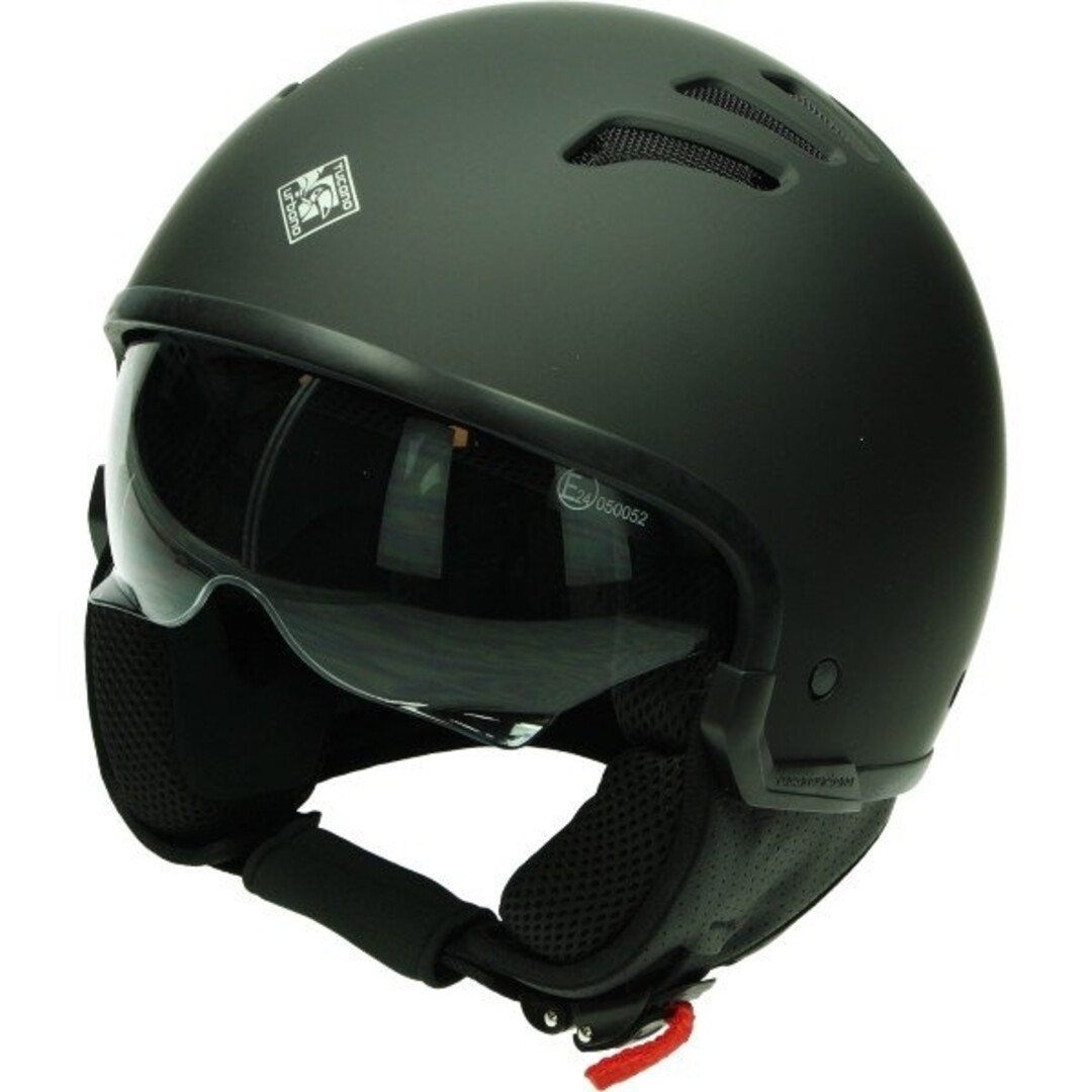 helm jet el fresh (air) met zonnevizier XS 54/55 zwart mat tucano=op=op