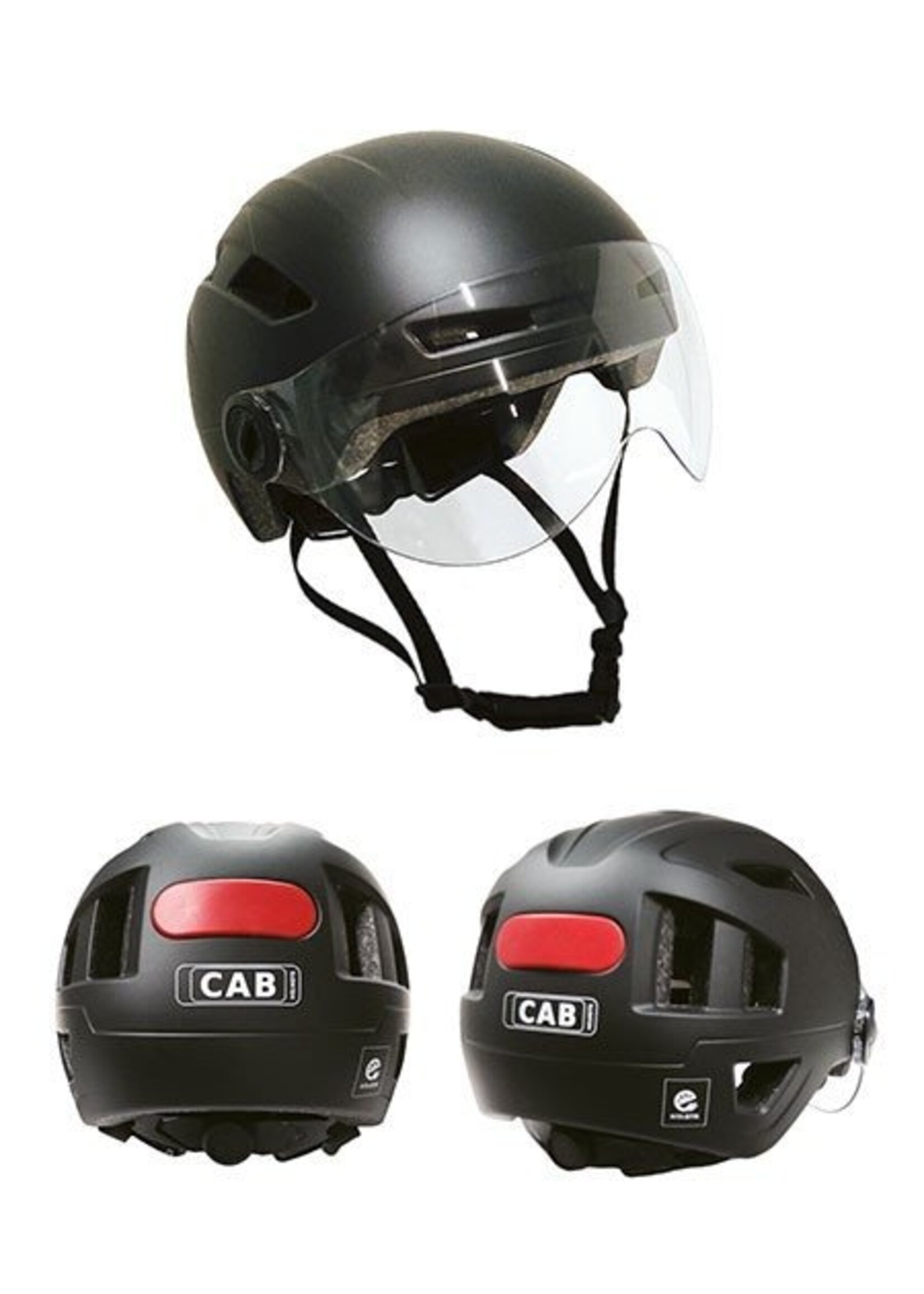 helm pedelec/snorfiets + vizier NTA-8776 keur safety S/M 52/57 zwart mat CAB