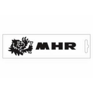 sticker univ woord [mhr] + leeuw 16cm zwart malossi mhr 339772=op=op