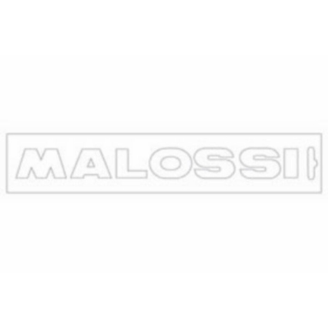 sticker univ woord [malossi] 16cm wit malossi 339778=op=op
