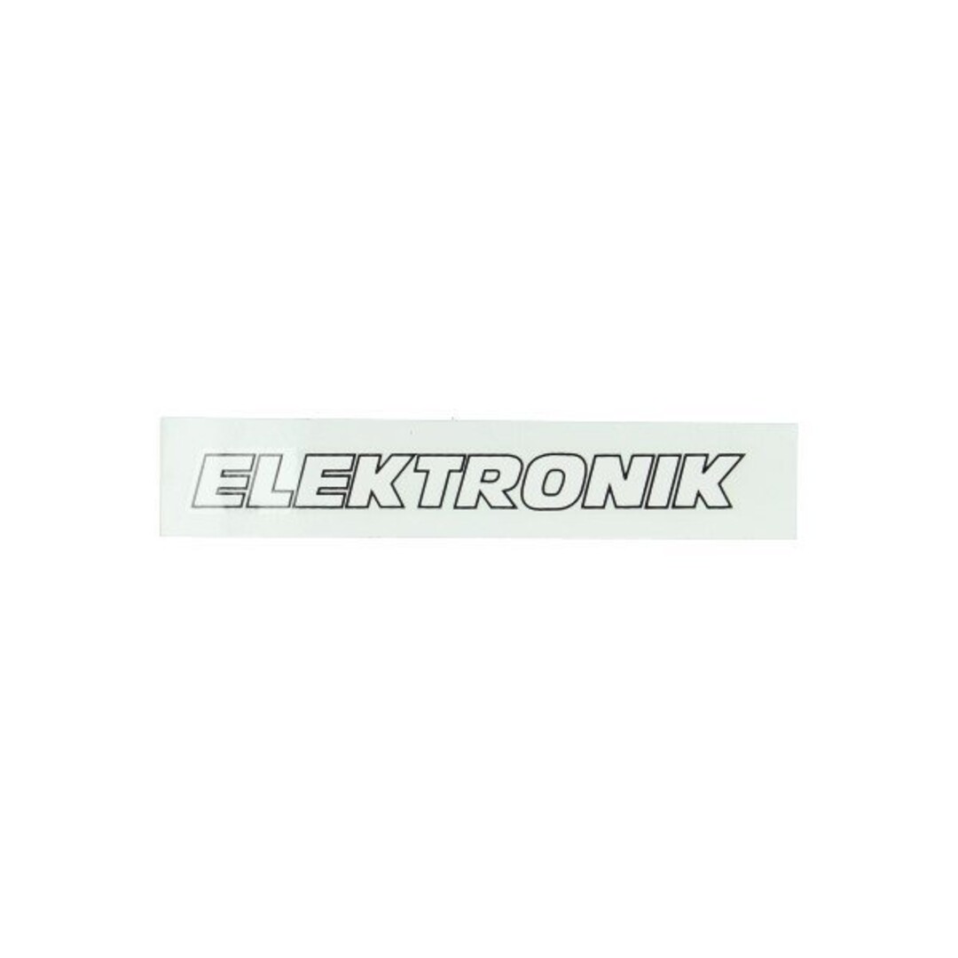 Wit/zwarte Elektronik sticker – passend op Kreidler