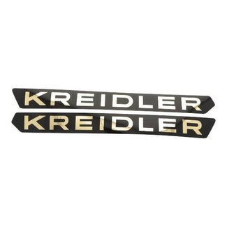 Kreidler stickerset benzinetank 1973-1975 kreidler zwart/goud