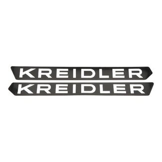 Kreidler stickerset benzinetank 1973-1975 kreidler zwart/chroom