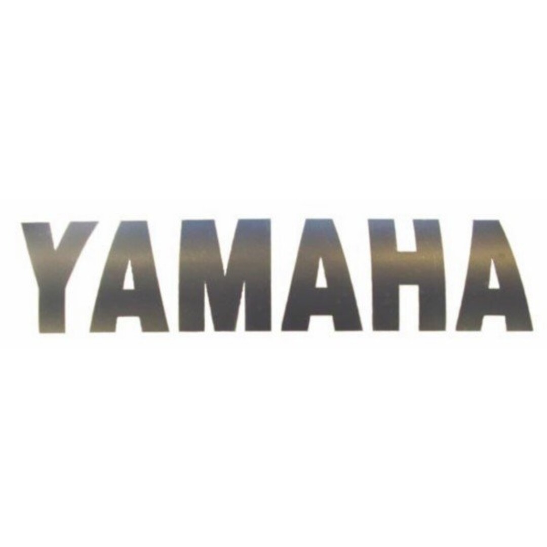 sticker yamaha woord [yamaha] onderspoiler aerox zwart 2-delig