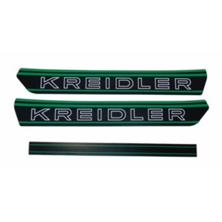 Kreidler stickerset benzinetank kreidler zwart/groen