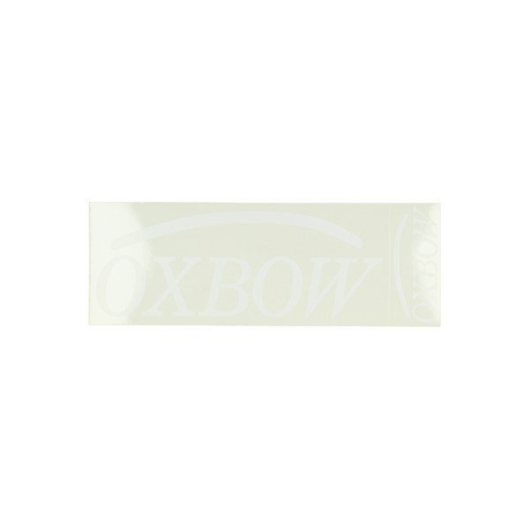 sticker univ woord [oxbow] wit 2pcs=op=op