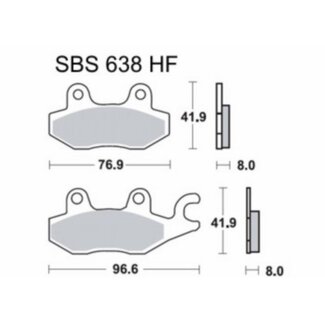 remblokset fil/gpr/kpipe/new dink/sento/silence/tzr voor sbs 134hf