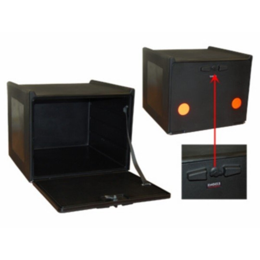 pizzakoffer compleet geisoleerd dubbel (made EU) 90L zwart orig