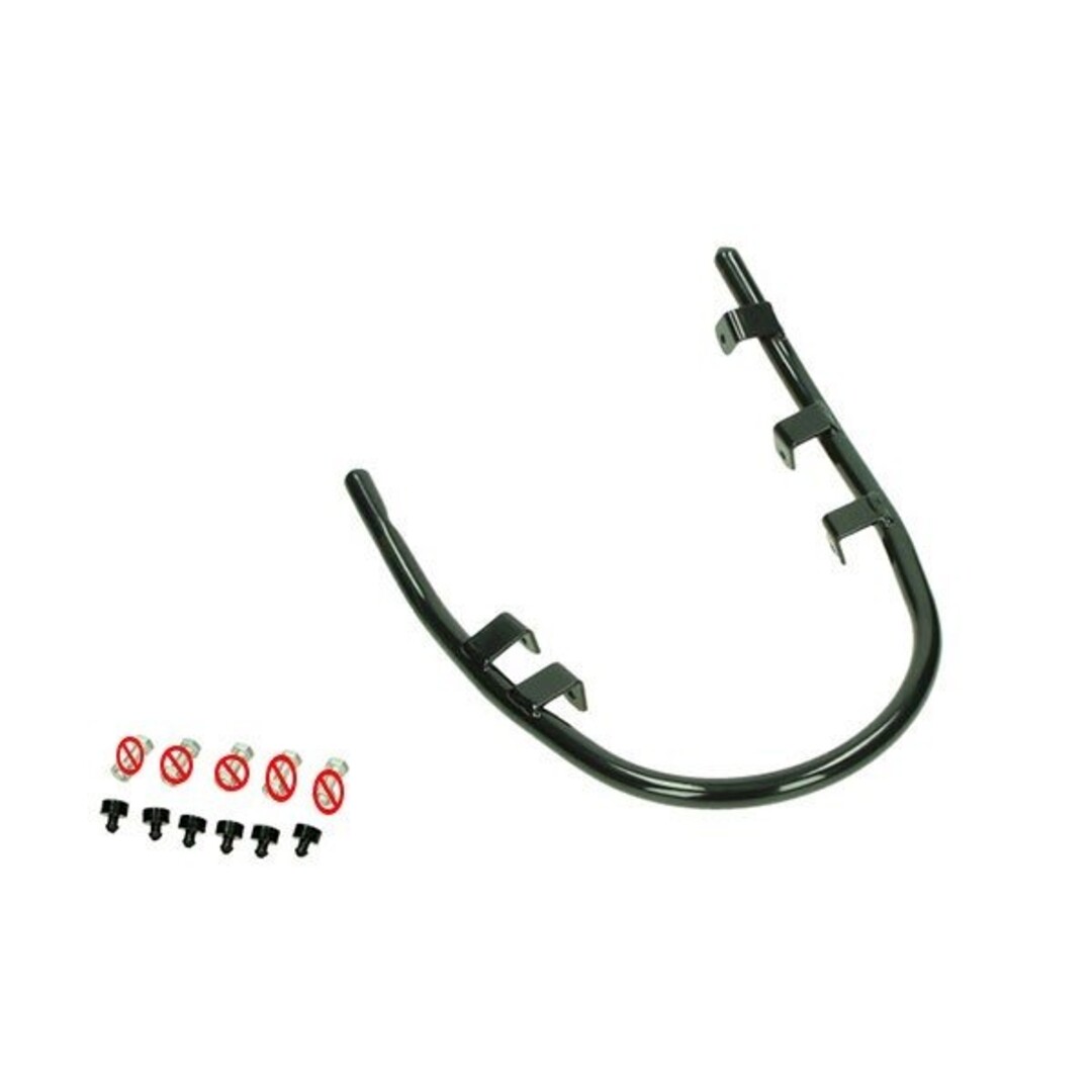 sierbeugel DMP voorspatbord 5 punts !!mist boutjes!! zwart glans past op primavera, sprint