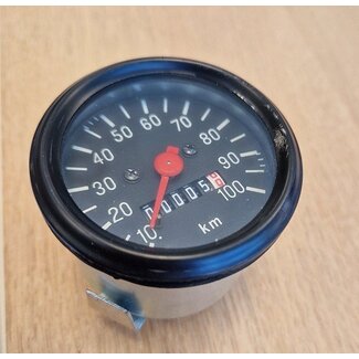 km tellerklok !! SCHADE !! 100km model vdo zwart 60mm past op camino, puch monza, zundapp