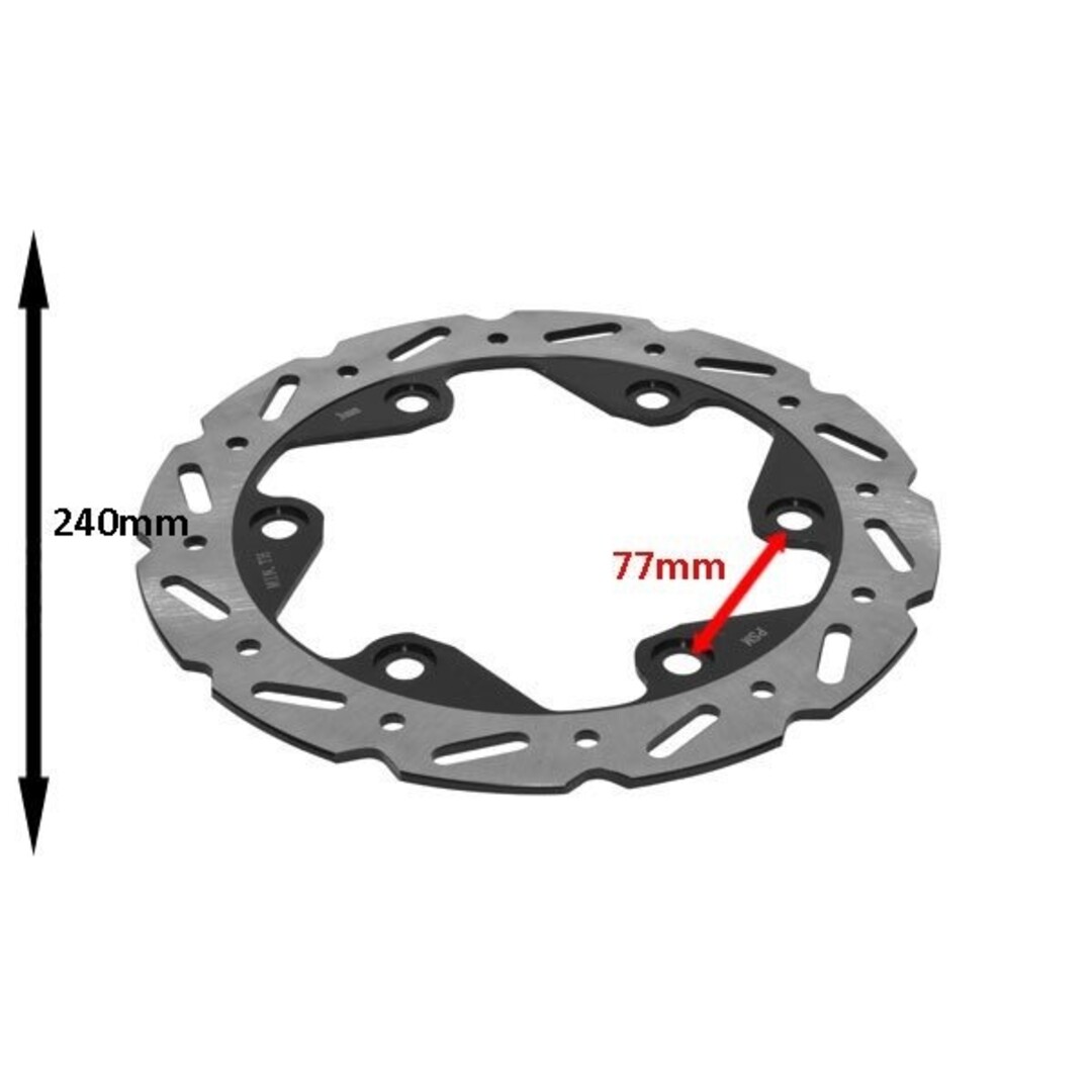 remschijf 240mm past op super-8