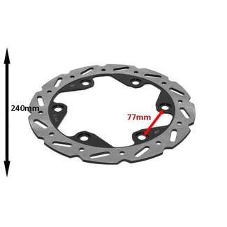 remschijf 240mm past op super-8